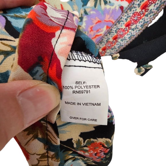 Nwot Anthropologie Fig and Flower Boho Split Bell Longsleeve Blk - Picture 16 of 17